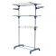 Extendable Double Pole Cloth Dryer Rack Garment Rack  Folding Clothes Drying Rack