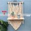 Handmade Macrame Shelf Hanging Boho Home Decor Wooden Wall Shelf Planter