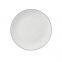 Hot Sale Simple Design Silver Rim White Ceramic Charger Plate Porcelain Coffee Cup Bowl Dinner Soup Plate Bone China Dinner Set