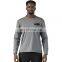 New Custom Logo Plain Long Sleeve Slim Fit Solid Color Crew Neck Men's Fitness Shirt Workout Running Sports Activewear Gym Top