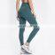 New Arrivals High Waisted Workout Gym Fitness Yoga Leggings Pants with Pockets Cross Waist and Spliced Mesh Design for Women