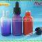 5ml 10ml shiny white glass bottles matte orange glass e-liquid bottle with CR dropper