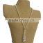Factory Customized White leatheroid Necklace Bust fran 3D display A-12