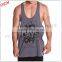 100% cotton men's y back gym singlet stringer bodybuilding wear