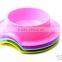 Pet Dog Food Bowl Plastic Candy Color Small Size