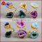 New fashion agate druzy geodel ring with natural gemstone for women girl jewellery