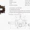 zinc alloy door flush bolt/ door bolt/ window bolt lock