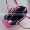 Wholesale fancy nice look pink embroidery genuine leather handbag  express china                        
                                                                                Supplier's Choice