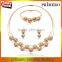 Fashion Charm Gold Stainless Steel High Quality Steel Wire Necklace Earrings Bracelet Jewelry Sets