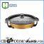 cheap round electric non stick pizza pan