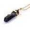 Gorgeous 1pcs Blue Sand Stone Gold Plated Fashion Jewelry Necklace Pendant (Chain is not Included)