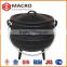 cooking pot sizes/cast iron fire pot/camping pot set