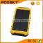 Hot new products for 2015 waterproof 8000mah solar power bank for smart phone