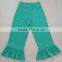 Ladies cotton ruffle pants women loose knit pants high quality