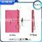 Fashion colorful 5000mah leather wallet power bank