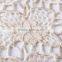 hot sale organic cotton and gold thread flower lace fabric for wedding dress