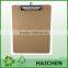 Mini clip board A5 SIZE MDF wooden clipboard