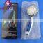 3 Color RGB LED Shower Head Handheld Sprinkler Temperature Sensor Ducha Rain Showers Heads Base Power Hotels Douche Set