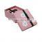 Custom order lovely pink paper cosmetic box set with insert