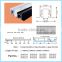 Square Recessed Three-Circuit four wires led Track lighting rail