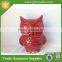 Red Owl Vintage Design Handmade Resin Money Bank