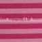 Blue White Horizontal Stripe Polyester Milk Fiber Spandex Printed Lycra Fabric