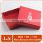 luxury design red color paper box bracelet lid and tray box                        
                                                Quality Choice