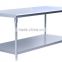 Hot sale separated assembled fashion style SUS 304 commercial worktable bench for kitchen equipment