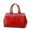 S451-A2370 red croc patter office lady leather handbags with many compartments