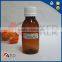 120ml Amber With White Cap PET Cosmetic Plastic Bottle