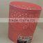 pierced plastic garbage bin, solid color plastic trash can