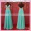 Davids appliqued lace blue puffy prom dress