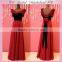 Elegant sleeveless fat size prom dress