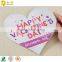 Lovely laser cutting heart shaped handmade best wishes greeting cards