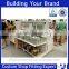 second hand retail metal gondola commercial wall shelving racks for sale