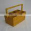 Bamboo Rattan Flatware Caddy Basket