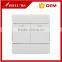 BIHU hight quanlity white PC 2 gang home electrical light switch
