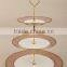 3 tier stand ceramic cake plate with decal design
