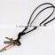 2015 New Trendy Fashion Long Leather Vintage Bullet Pendant Necklace Jewelry