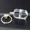 Laser engraving crystal key chain loop