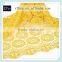 2016 yellow embroidered technics nigerian lace cord guipure fabric african high quality embroidery bridal lace fabric