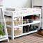 fitting room 2 tiers soft sitting stool for shoes storage