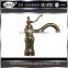 luxury antique bathroom faucet,hot and cold basin taps,classic brass brushed bathroom vessel mixer faucet