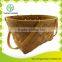 Household wooden laundry basket