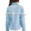 skinny denim shirts fashionable shirts for girls JXF042