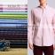 China 1mm stripe cotton yarn dyed shirt grey fabric