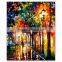 Handmade Abstract Dance Knife Oil Painting
