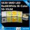 Factory Price red and white Bi-Color common cathode 5630 smd led