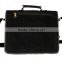 Handmade genuine Leather black suede Laptop Bag and suede Satchel Briefcase