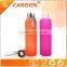 Wholesale high borosilicate frosted glass sport water bottle